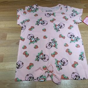 Nwt Girls Size 6 Strawberry Shortcake Pink Kids Tee Shirt